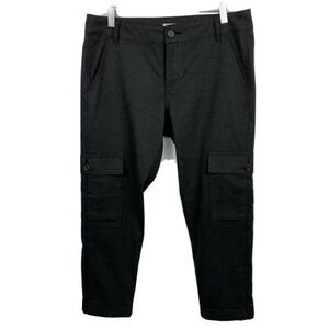 Joie Pants 6 Gray Cargo Slim Ankle Crop Stretch
